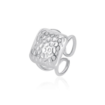 Classic Style Korean Style Geometric Sterling Silver Plating Open Rings