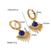 201 Stainless Steel 304 Stainless Steel 18K Gold Plated Classic Style Plating Leaf Earrings Necklace