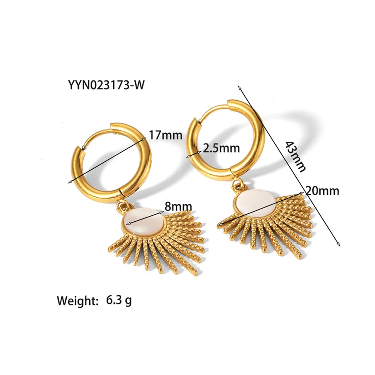 201 Stainless Steel 304 Stainless Steel 18K Gold Plated Classic Style Plating Leaf Earrings Necklace