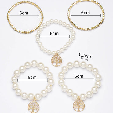 Classic Style Lucky Tree Arylic Plating Women'S Bracelets