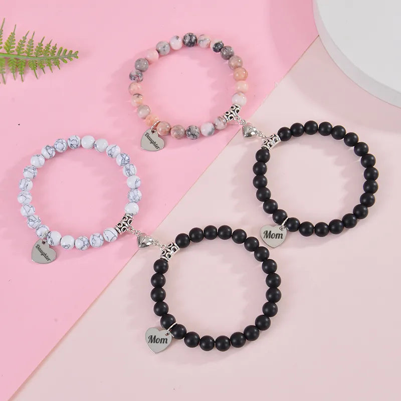 Classic Style Round Artificial Crystal Natural Stone Wholesale Bracelets