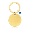 Classic Style Round Customization Laser Engraving Heart Shape 201 Stainless Steel Unisex Bag Pendant Keychain
