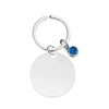 Classic Style Round Customization Laser Engraving Heart Shape 201 Stainless Steel Unisex Bag Pendant Keychain