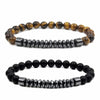 Classic Style Round Natural Stone Tiger Eye Beaded Bracelets