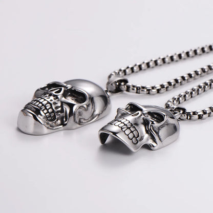 Classic Style Skull 304 Stainless Steel Men'S Pendant Necklace