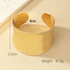 Classic Style Solid Color Alloy Plating Gold Plated Women's Bangle