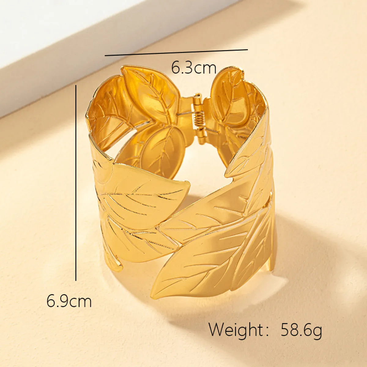 Classic Style Solid Color Alloy Plating Gold Plated Women's Bangle