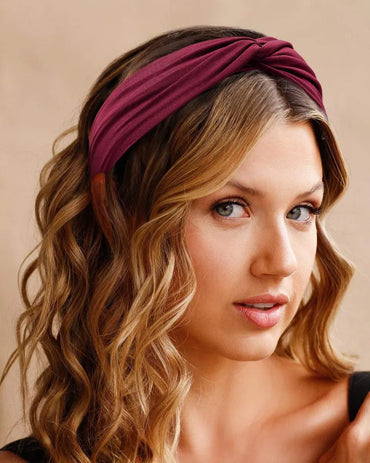 Classic Style Solid Color Cloth Printing Hair Band