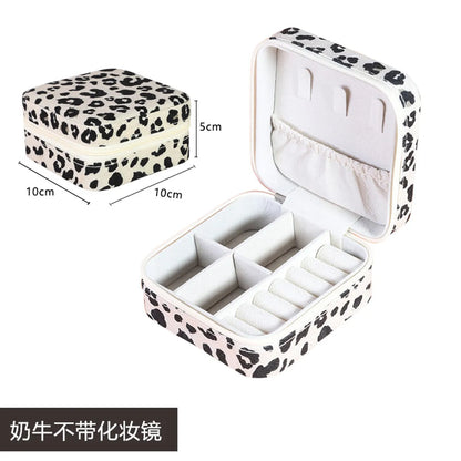 Classic Style Solid Color Flannel Jewelry Boxes