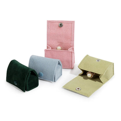 Classic Style Solid Color Flannel Wholesale Jewelry Boxes