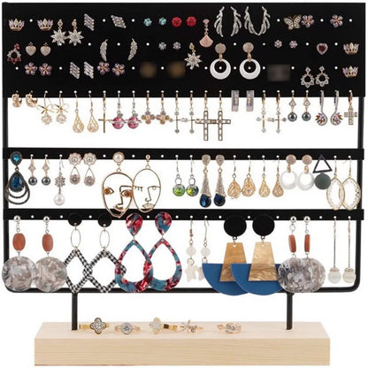 Classic Style Solid Color Metal Jewelry Rack