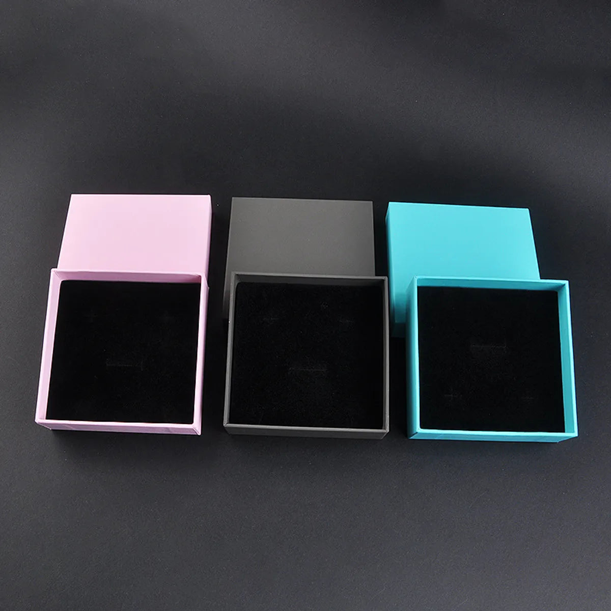 Classic Style Solid Color Paper Wholesale Jewelry Boxes