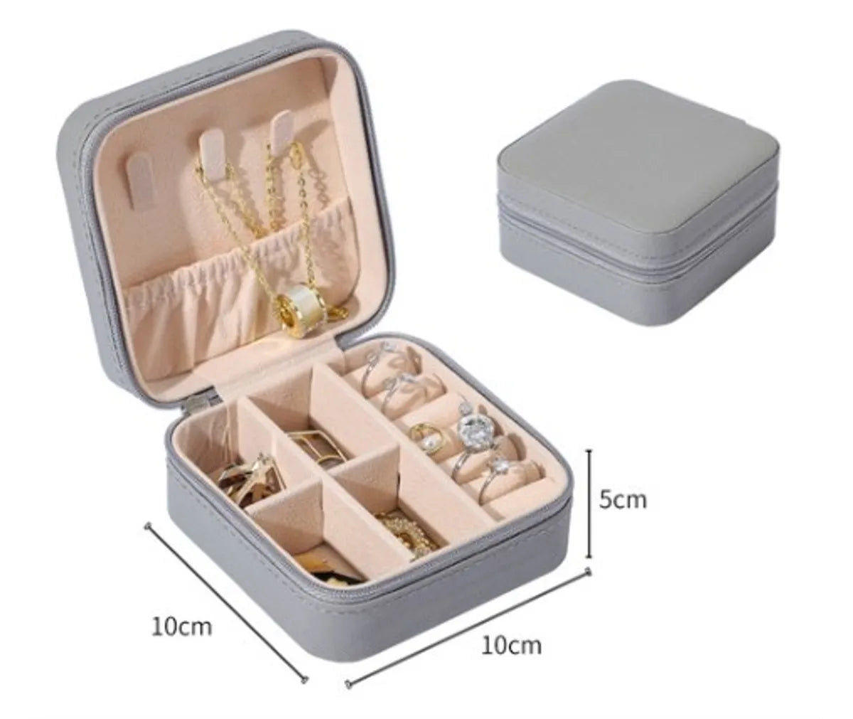 Classic Style Solid Color Pu Leather Wholesale Jewelry Boxes