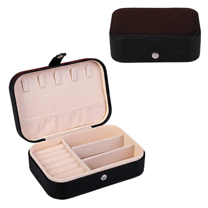 Classic Style Solid Color Pu Leather Wholesale Jewelry Boxes