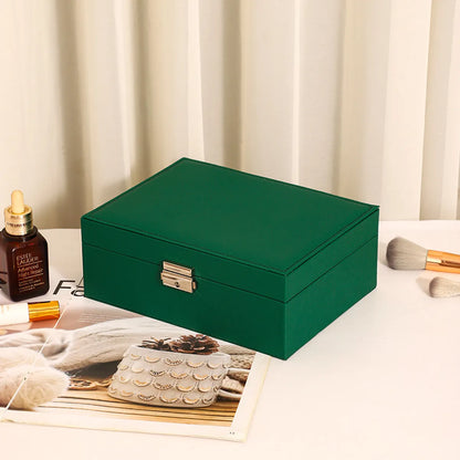 Classic Style Solid Color Pu Leather Wholesale Jewelry Boxes