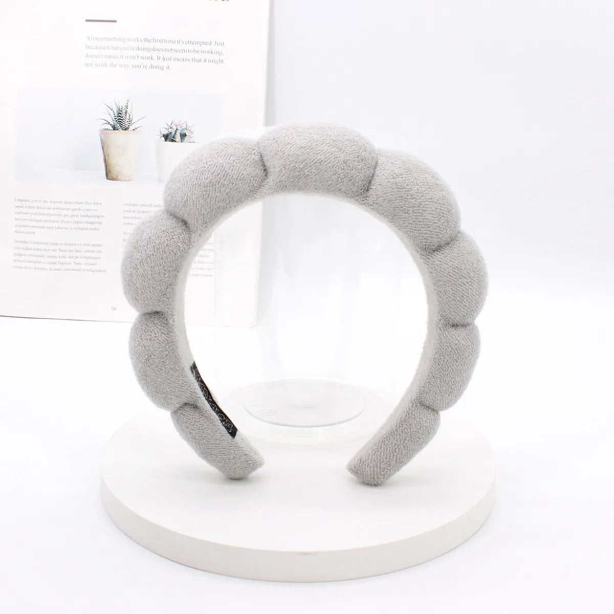 Classic Style Solid Color Sponge Hair Band