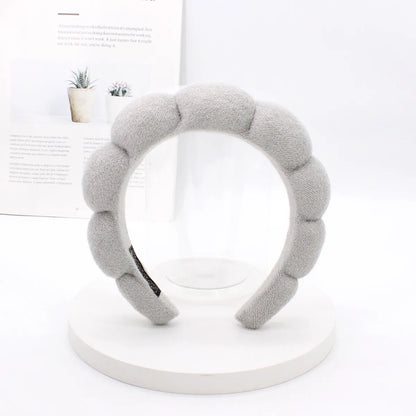 Classic Style Solid Color Sponge Hair Band