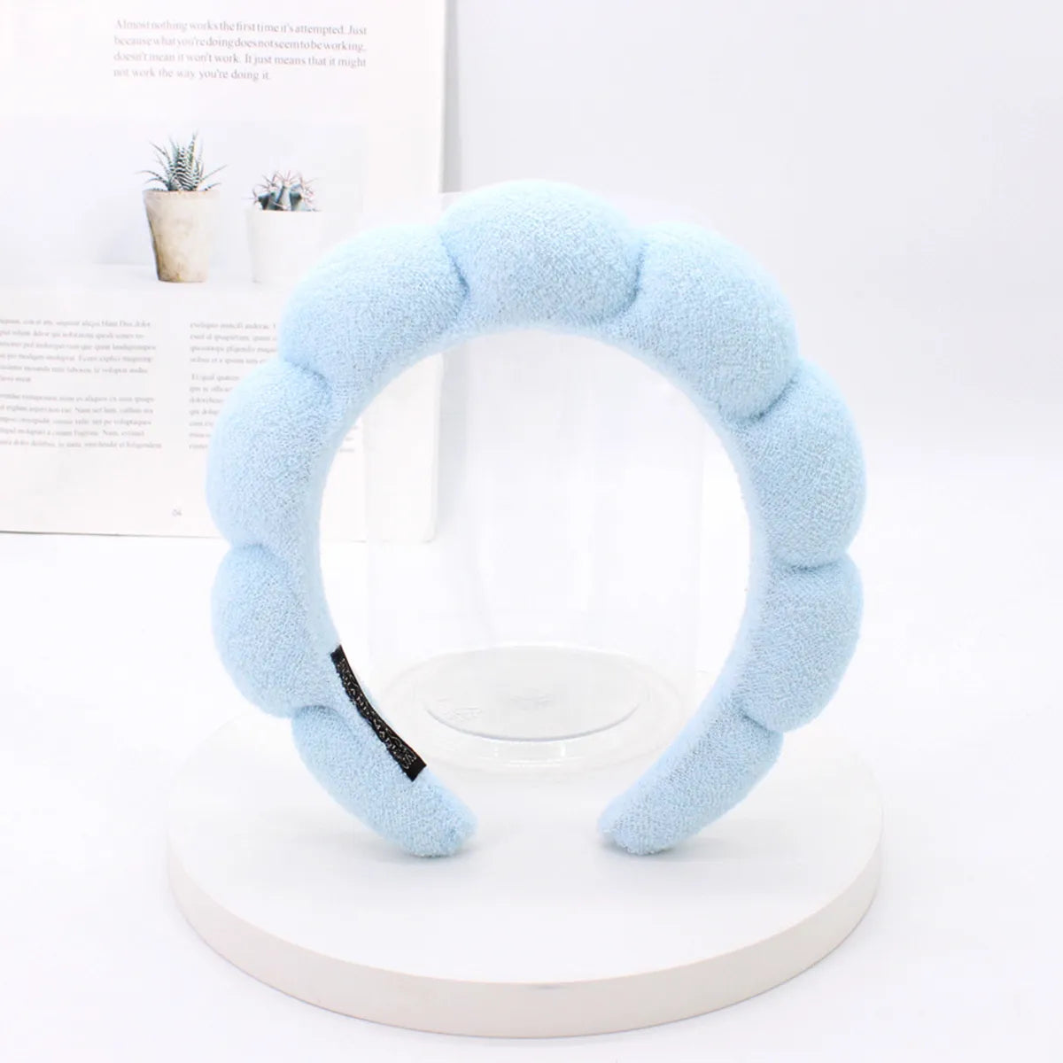 Classic Style Solid Color Sponge Hair Band