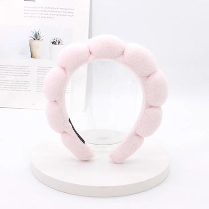 Classic Style Solid Color Sponge Hair Band