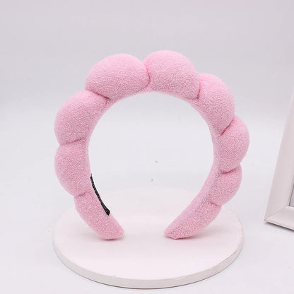 Classic Style Solid Color Sponge Hair Band