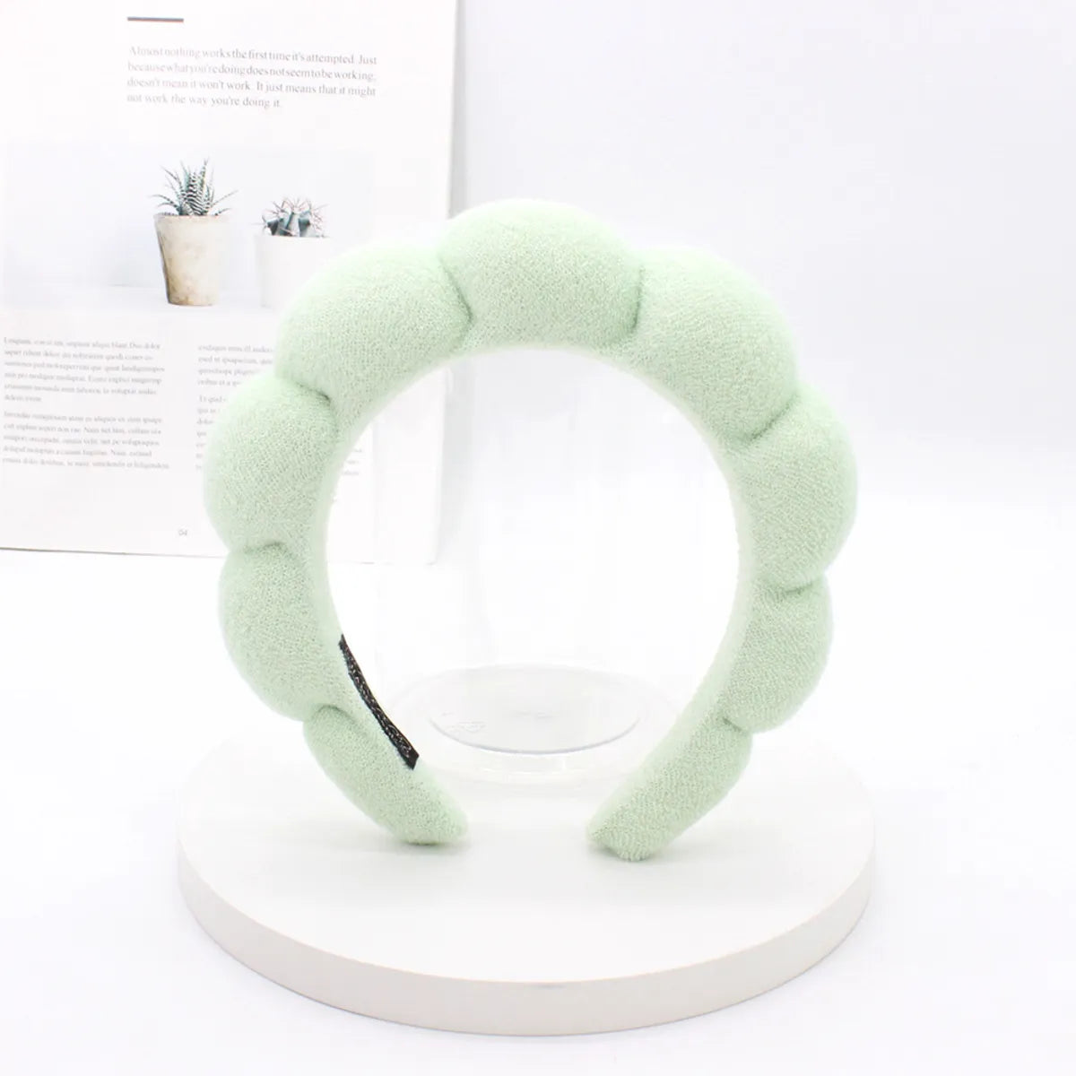 Classic Style Solid Color Sponge Hair Band