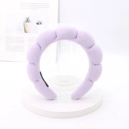 Classic Style Solid Color Sponge Hair Band