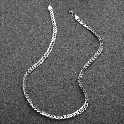 Wholesale Jewelry Classic Style Solid Color 304 Stainless Steel Necklace