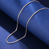 Classic Style Solid Color Sterling Silver Plating Necklace