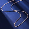 Classic Style Solid Color Sterling Silver Plating Necklace