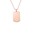 Classic Style Solid Color Titanium Steel None 18K Gold Plated Men'S Pendant Necklace