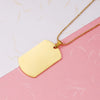 Classic Style Solid Color Titanium Steel None 18K Gold Plated Men'S Pendant Necklace