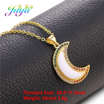 Classic Style Star Heart Shape Copper Enamel Plating Inlay Zircon Gold Plated Charms Jewelry Accessories