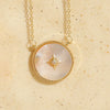 Classic Style Star Moon Copper Irregular Inlay Zircon 14k Gold Plated Pendant Necklace
