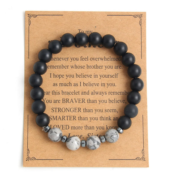 Classic Style Streetwear Geometric Natural Stone Beaded Men'S Rosary