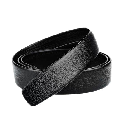 Classic Style Streetwear Solid Color Pu Leather Iron Men'S Leather Belts