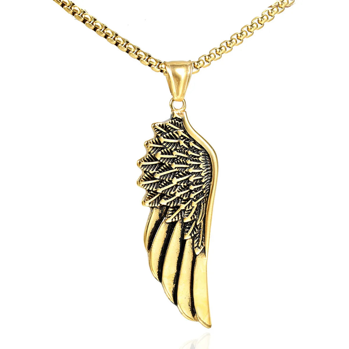 Classic Style Wings Stainless Steel None 18K Gold Plated Rhodium Plated Women'S