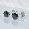 Classic Versatile Moissanite 925 Sterling Silver Earrings With Geometric Pattern And Electroplating For Women
