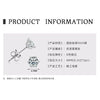 Classic Versatile Moissanite 925 Sterling Silver Earrings With Geometric Pattern And Electroplating For Women