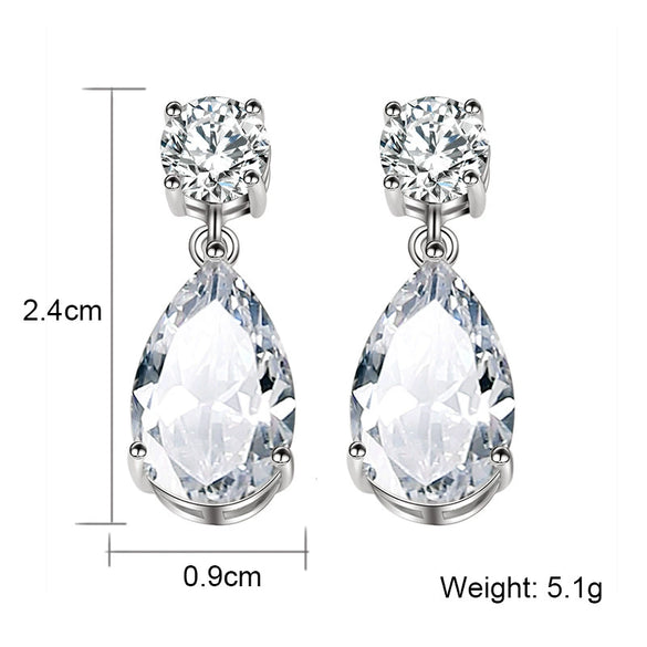 Classic Water Drop Earrings Wholesale Zircon High Quality Ladies Exquisite Earrings