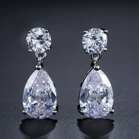 Classic Water Drop Earrings Wholesale Zircon High Quality Ladies Exquisite Earrings