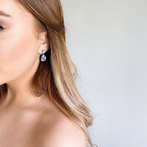 Classic Water Drop Earrings Wholesale Zircon High Quality Ladies Exquisite Earrings