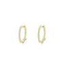 Classic Women's S925 Sterling Silver Geometric Earrings With Micro Inlay Light Luxury Ear Buckle Silver Jewelry