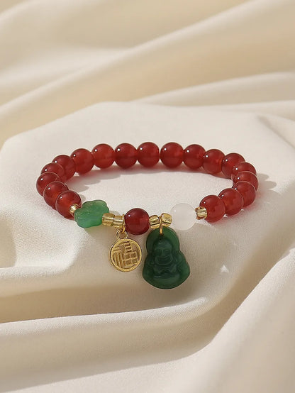 Classical Buddha Glass Wholesale Bracelets