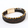 Classical Grain Alloy Handmade Men'S Bracelets