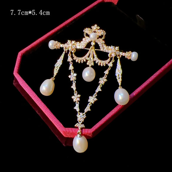 Classical Leaf Peacock Flower Copper Plating Unisex Brooches