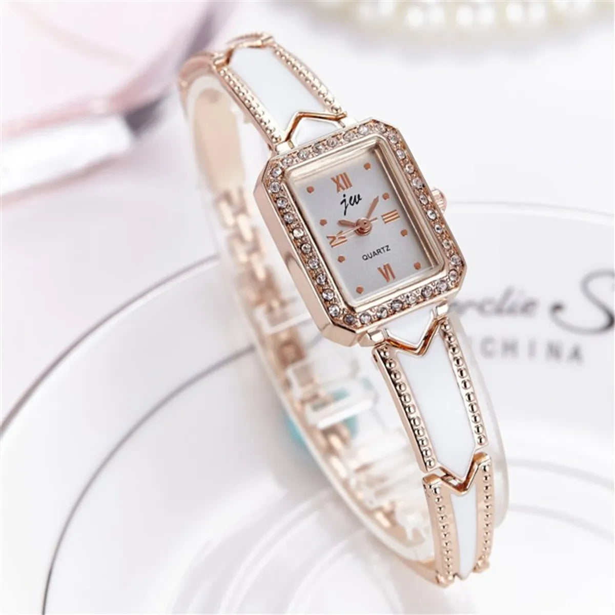 Classical Rectangle Quartz Women'S Watches