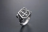 Classical Retro Punk Cross 304 Stainless Steel Polishing Men'S Rings