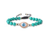 Classical Retro Roman Style Eye Natural Stone Beaded Handmade Bracelets