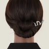 Classical Snake Metal Plating Inlay Artificial Diamond Hairpin