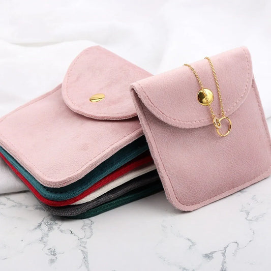 Classical Solid Color Cloth Jewelry Packaging Bags